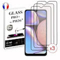 Miniatyrbild 1 av 4: Pack 3 HELA skyddsfilmer för Samsung Galaxy A10s i ultrabeständigt härdat glas (maximal hårdhet) Vit