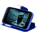 Miniatyrbillede 4 af 4: HTC Desire 320 Window Folio Cover Cover - Blå