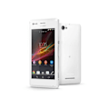 Miniatyrbillede 4 af 4: SONY XPERIA M Dedikeret sort folio etu med vinduer i læderlook og synlige stikninger af PH26® Svart