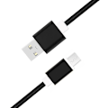 Miniatyrbild 1 av 4: Micro USB-kabel för Blu Studio Mega 2018 Nylonflätad USB-kabel 1,3 meter snabbladdning-synkronisering-dataöverföringskabel - SVART