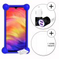 Miniatyrbild 1 av 4: Coque bumper - Xiaomi - Redmi Note 7 - Stötsäker - Silikon - Snabbladdare för Cigarette Napp Blå