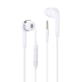 Miniatyrbild 1 av 4: Hörlurar Vit Högkvalitativ Audio in-ear i silikon ultra komfort volymkontroll och mikrofon för OnePlus Nord Vit