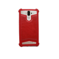 Pikkukuva 3 / 4: Samsung Galaxy S2 I9100 Punainen nahkatyylinen takakansi iskunkestävällä PH26® silikonigeelillä.