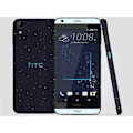 Miniatyrbillede 4 af 4: HTC DESIRE 530 Håndlavet sort folio-cover med vinduer i læderlook og synlige stikninger fra PH26®