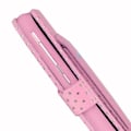 Miniatyrbillede 3 af 4: Etui folio - PH26 - Oppo A53 - Øko-læder - Lyserød med gyldne prikker - Kortlomme og spejl Rosa med gyllene prickar