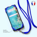 Pikkukuva 4 / 4: PH26 Coque kaapeli silikoni yhteensopiva Asus Zenfone Max (M1) S430 iskunkestävä säädettävällä kaulanauhalla - SININEN Blå