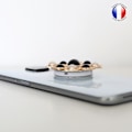 Miniatyrbillede 4 af 4: Foldbar Mobiltelefonholder til Sharp Aquos Sense4 Super Diamond Design - Sort & Hvid Diamant Svart