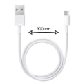 Miniatyrbillede 1 af 4: Micro USB-kabel til Samsung Galaxy A7 2018 USB-kabel 3 meter Hurtig opladning - Hurtig opladning-synkroniseringsoverførselskabel