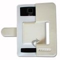 Miniatyrbild 3 av 4: Super Pack-fodral för Huawei nova 5 pro Extra Slim 2 Eco-läderfönster + 3 högtransparens skyddsglasögon VIT