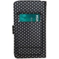 Miniatyrbillede 3 af 4: Hylster til HTC Desire 20 Pro - PH26® - Øko-læder - Sort - Kortholder - Spejl Svart
