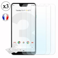Miniatyrbild 1 av 4: Google pixel 3a XL Pack 3 skärmskydd i härdat glas med hög transparens, ultrabeständigt, ultratunt, anti-märken,