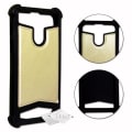 Miniatyrbillede 1 af 4: Bagcover til Vivo V17 Neo læder stil konturer i silikone gel Anti-shock cover [tillader trådløs opladning] - Guld guld
