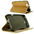 Pikkukuva 2 / 4: Etui Housse Coque Folio - PH26® - LOGICOM L-ITE 502 - Tekonahkaa - Magneettikiinnitys - Pehmeä Guld guld