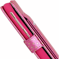 Miniatyrbillede 1 af 4: Housse til Elephone PX Pro - FUSHIA - Øko-læder - Kortlomme - Spejl - Synlige stikninger Rosa