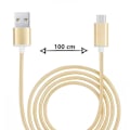 Miniatyrbild 2 av 4: Typ C-kabel för Xiaomi 14 i nylon flätad synkroniserad snabbdataöverföring - ELLER GULD