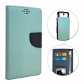 Miniatyrbillede 1 af 4: Sony Xperia XA Ultra Housse folio lysblå læderlook med kortlommer by PH26®