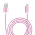 Pikkukuva 1 / 4: Type C - PH26 - Google Pixel 7a - Nailonipunottu - Nopea Synkronointi - Vaaleanpunainen ROSA