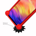 Miniatyrbillede 3 af 4: Coque bumper - Xiaomi - Redmi Note 7 - Rød - Stødabsorberende - Blødt silikone Röd