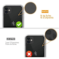 Pikkukuva 2 / 4: 360 asteen Apple iPhone 11 -kotelo - Täysin läpinäkyvä etu + takasuoja jäykässä, kosketusnäytön kotelossa - Iskunkestävä,