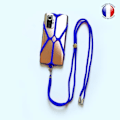 Miniatyrbillede 2 af 4: Silicone cord case compatible with Microsoft Lumia 640 LTE shockproof with adjustable neck strap - BLÅ