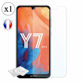 Pikkukuva 2 / 4: Kotelo ja suojakalvo - Huawei - Y7 2019 - Ruskea nahka - Silikoni geeli - Iskunkestävä