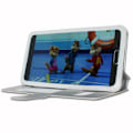 Miniatyrbild 4 av 4: Housse Etui Folio - PH26® - Doogee Ibiza F2 - PU-läder - Silver - Mjuk Pengar