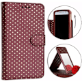 Miniatyrbillede 1 af 4: Hus til HTC Desire 20+ - PH26® - Øko-læder brun - Kortlomme - Spejl - Synlige syninger kastanj