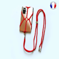 Miniatyrbillede 2 af 4: Silicone cover compatible with Huawei Y8s shockproof with adjustable neck strap - RED