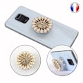 Miniatyrbild 1 av 4: Vikbar mobiltelefonhållare för Xiaomi Redmi K30 Pro Super Diamond Design, Universal Phone Grip - Pearl Beige