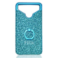 Miniatyrbillede 2 af 4: Bagside - Logicom - L-egant One - Silikone gel - Anti-shock - Diamant rhinestone effekt Blå