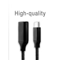 Miniatyrbillede 4 af 4: USB-C til USB-A OTG adapterkabel til Ulefone Armor 26 Ultra - USB C han til USB A hun nylon flettet aluminium