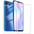 Pikkukuva 1 / 4: Suojakotelo - Xiaomi - Redmi 9A - Läpinäkyvä - Silikoni - Karkaistu lasi Transparent