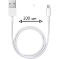 Miniatyrbillede 1 af 4: 2 meter mikro-USB-kabel til Samsung Galaxy A02s hurtig opladning-dataoverførsel Vit