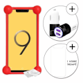 Pikkukuva 1 / 4: Coque Bumper - V-Mobile - S9 (2019) - Punainen - Iskunkestävä - Pehmeä Silikoni Röd
