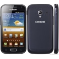 Miniatyrbillede 4 af 4: Samsung Galaxy ACE 2 I8160 Dedikeret sort folio-taske med vinduer i læderlook og synlige stikninger af PH26®