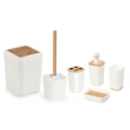 Miniatyrbild 1 av 5: Badrumset 6 delar i bambu Crème Herzberg HG04463