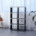 Miniatyrbild 2 av 4: Åttanivåers förvaringshylla Svart Herzberg HG03626-BLK