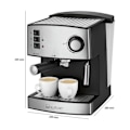 Miniatyrbild 6 av 6: Espressomaskin - CLATRONIC - ES 3643 - 15 bar - Malet kaffe - Rostfritt stål Grå