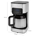 Miniatyrbild 4 av 6: Kaffebryggare Med Filter Programmerbar 10 Koppar Inox Proficook KA 1191 900W Svart/Silver