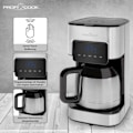 Miniatyrbild 6 av 6: Kaffebryggare Med Filter Programmerbar 10 Koppar Inox Proficook KA 1191 900W Svart/Silver