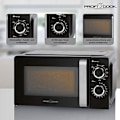 Miniatyrbild 4 av 4: Bomann PC-MWG 1208 grill mikrovågsugn - 17 L - 700 W - Svart, Rostfritt stål