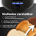 Miniatyrbild 4 av 6: Clatronic TA 3802 Grill-toast 4 skivor svart