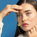 Miniatyrbillede 4 af 4: Collier - Luxenter - Niksa - Færdiggørelse i 18k guld - Længde 110 cm - Rhodiumbelagt