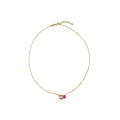 Miniatyrbild 2 av 4: Collier - Luxenter - Eleon - Argent 925 - Flerfärgad zircon - Guld 18k Flerfärgad