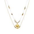 Miniatyrbillede 1 af 4: Collier - Luxenter - Virat - Guld 18k - Cubisk zirkon - Længde 42 cm + 3 cm
