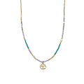 Miniatyrbillede 1 af 5: Collier Luxenter med blå krystal, 18k guld finish - Zorsi Blå