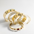 Miniatyrbillede 3 af 3: Armbånd - Luxenter - Athdu - Metallegering - 18 karat guld - Turkis Turkos