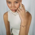 Miniatyrbild 2 av 4: Armband - Nymox - Silver 925 - 18 Karat Guldplätering - Mångfärgad Kristall - One Size Flerfärgad