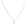 Miniatyrbillede 1 af 4: Collier Luxenter med zirkonia i brillant finish i 18k guld - alfabet C
