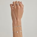 Miniatyrbild 2 av 2: Armband - Luxenter - Nirik - Glittrande zirkon - Rhodinerad - 16 cm + 3 cm förlängning